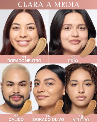 Base Liquida Matte de Beauty Creations Tono 11NG
