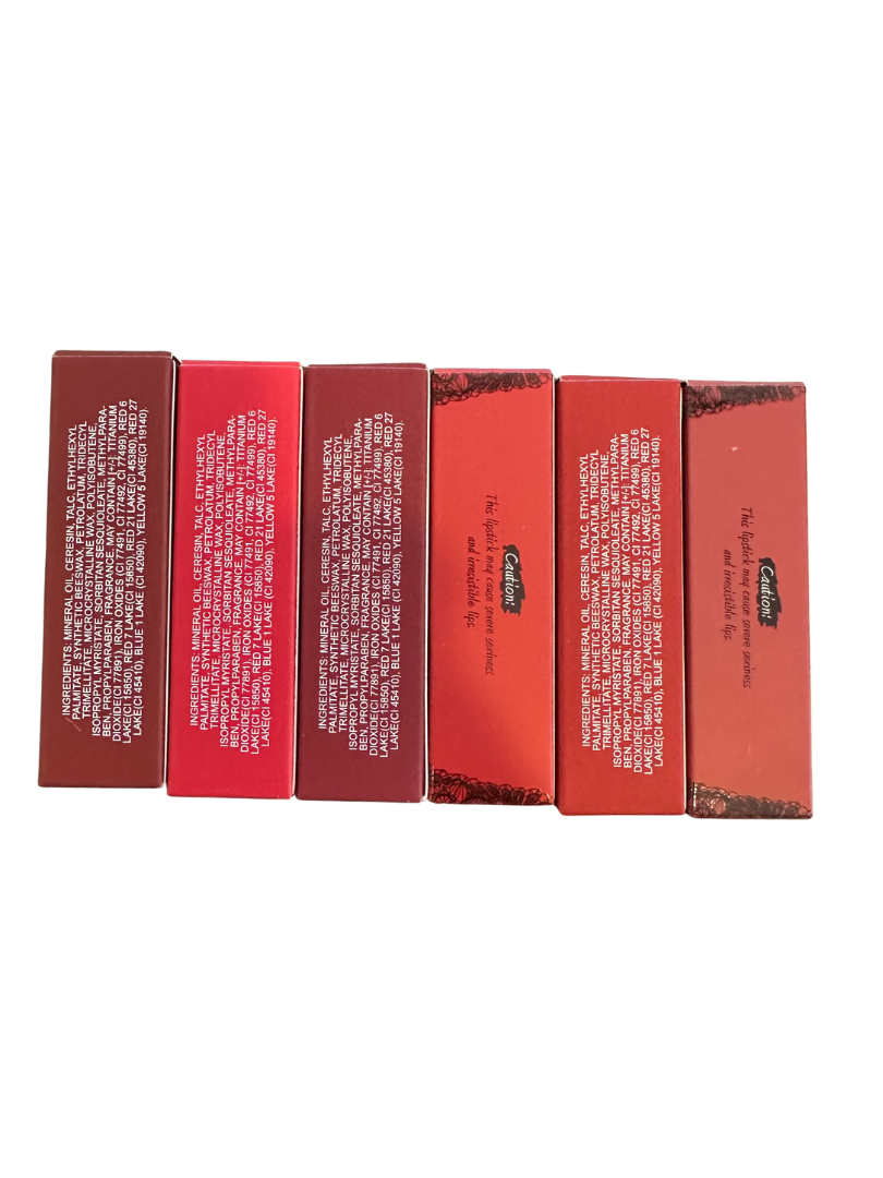 Set de 6 Labiales Matte LS10 Tempted de Beauty Creations