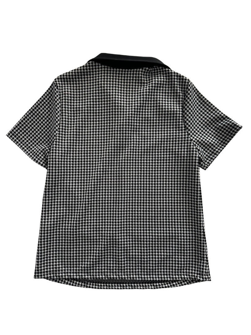 Blusa tipo polo para dama manga corta