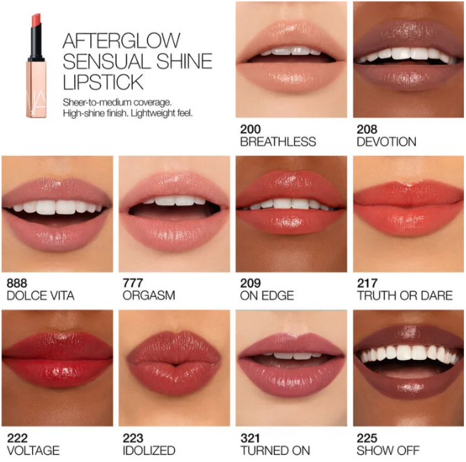 Lipstick Afterglow de Nars Tono Truth or Dare 217