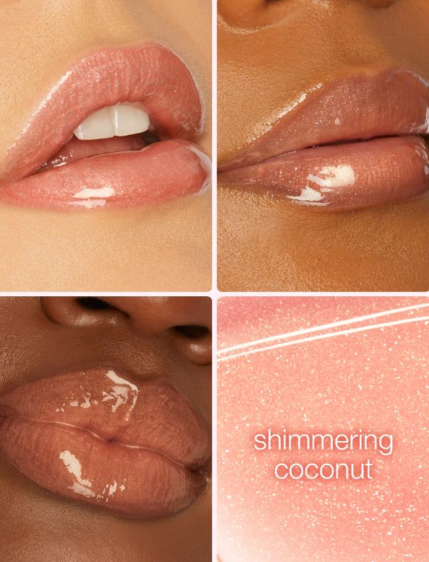 LIp Vinyl Maracuja Juicy de Tarte Tono Shimmering Coconut