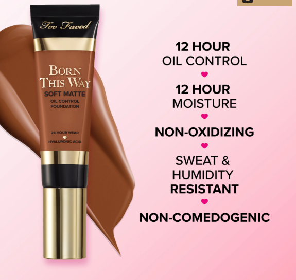 Base Oil Control Foundation de Too Faced Tono Vanilla
