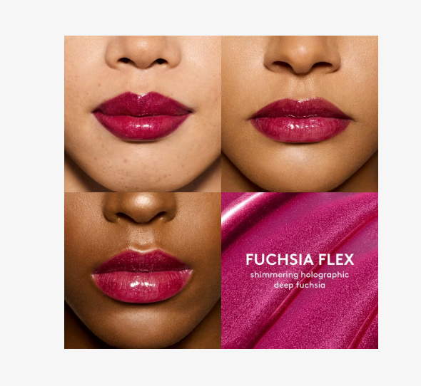 Lip Gloss Bomb de Fenty Beauty Tono Fuchsia Flex 12