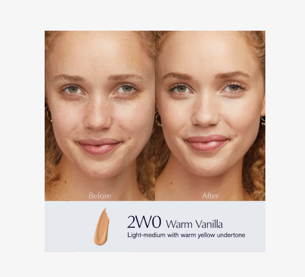 Base Double Wear de Estee Lauder Tono 2W0 Warm Vanilla