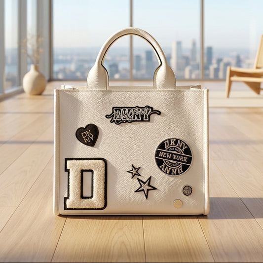 Bolsa para dama Tote marca DKNY color Blanco