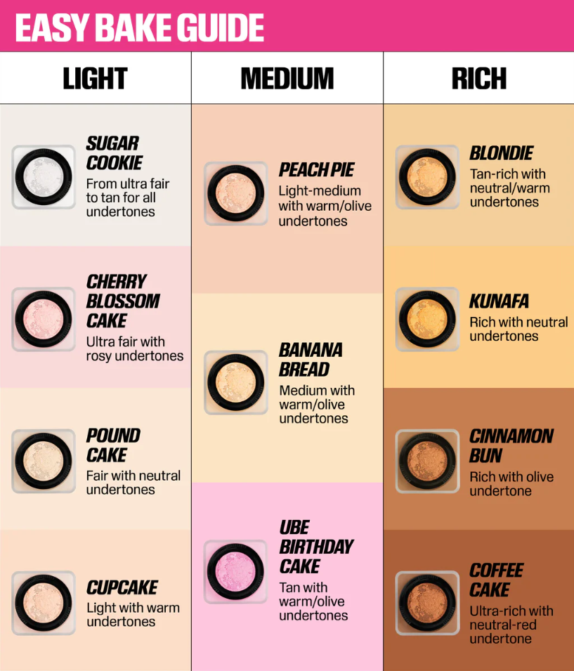 Polvo Fijador Easy Bake de Huda Beauty Banana Bread