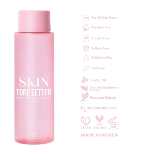Beauty Creations Skin Tónico Facial Tone Setter Brightening