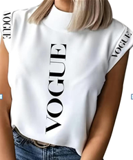 Blusa dama sin manga, Vogue