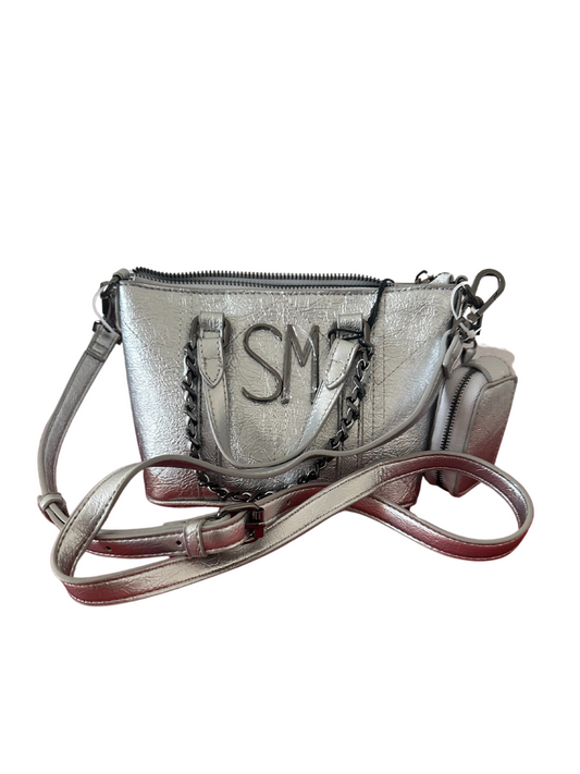 Bolsa para dama Crossbody/Handbag Plateada Steve Madden