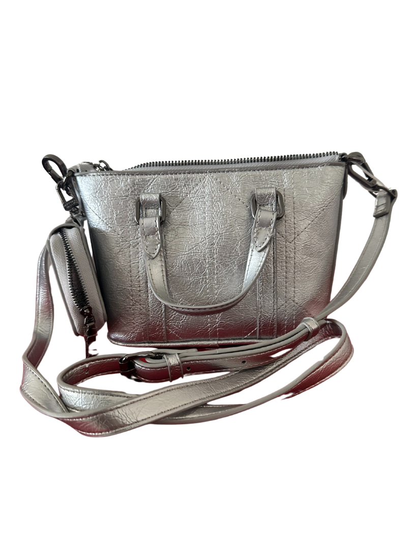 Bolsa para dama Crossbody/Handbag Plateada Steve Madden