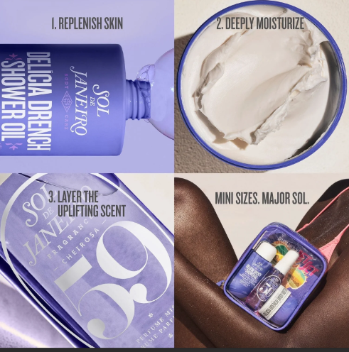 Kit de Viaje Sol de Janeiro Delicia Drench Jet Set #59