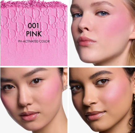 Rubor en polvo Rosy Glow de Dior Tono 001 Pink