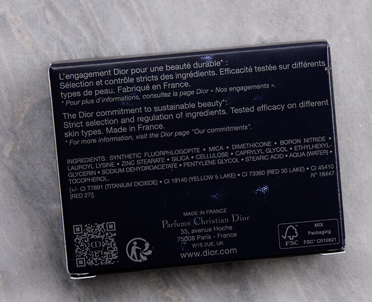 Rubor en polvo Rosy Glow de Dior Tono 004 Coral