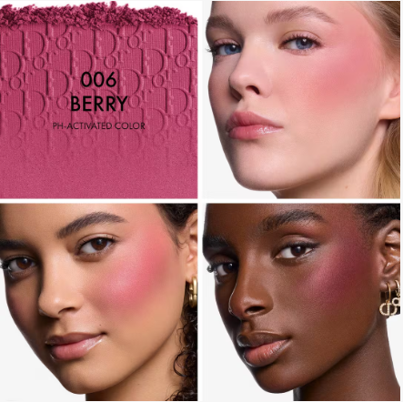 Rubor en polvo Rosy Glow de Dior Tono 006 Berry