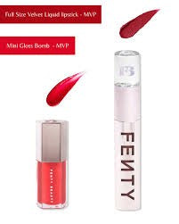 Set LIp Gloss Bomb y Lipstick the Fenty Beauty  Tono the MVP
