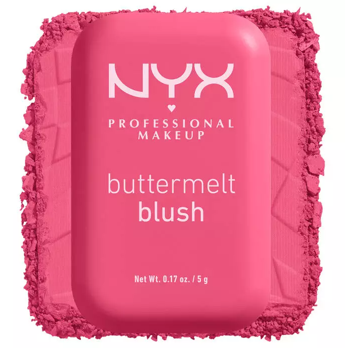 Rubor Cremoso en Polvo de NYX Tono Getting Butta