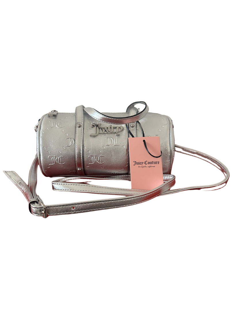 Bolsa para dama Crossbody/Handbag barrel Plateada Juicy Couture