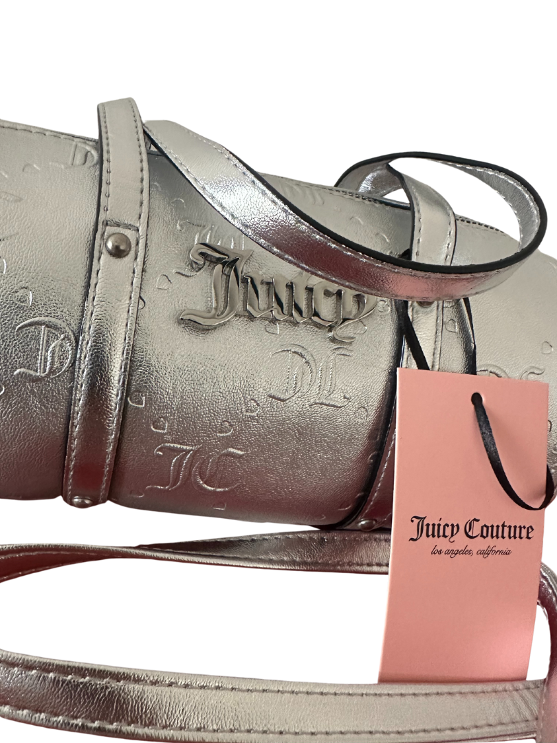 Bolsa para dama Crossbody/Handbag barrel Plateada Juicy Couture