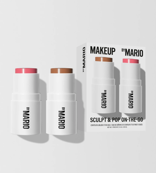 DUO Contour and Blush de Mario Tono Medium & Pale Petal