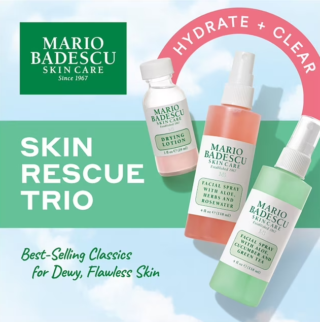 Set 3 pzas Mario Badescu Skin Care