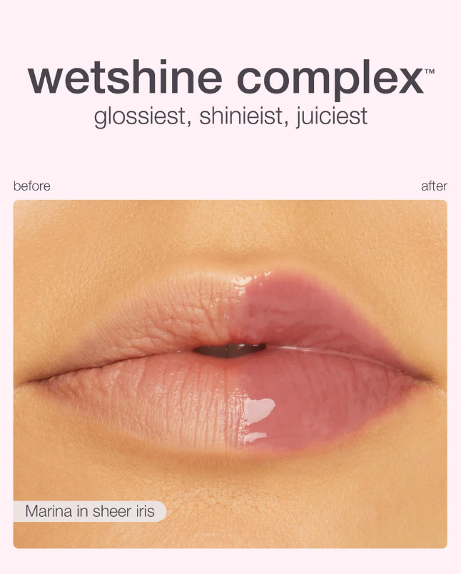 LIp Vinyl Maracuja Juicy de Tarte Tono Sheer Petal