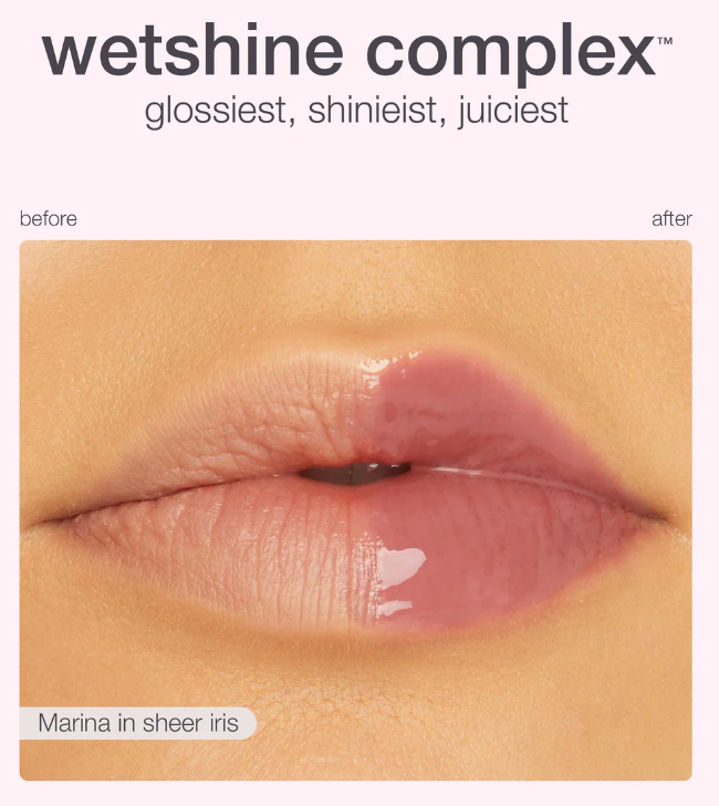 LIp Vinyl Maracuja Juicy de Tarte Tono Shimmering Rose