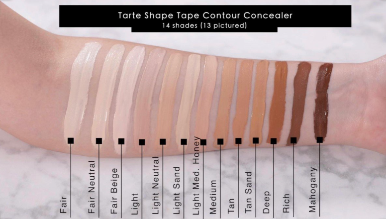 Corrector shape Tape Concealer Tarte 36S Medium-tan sand
