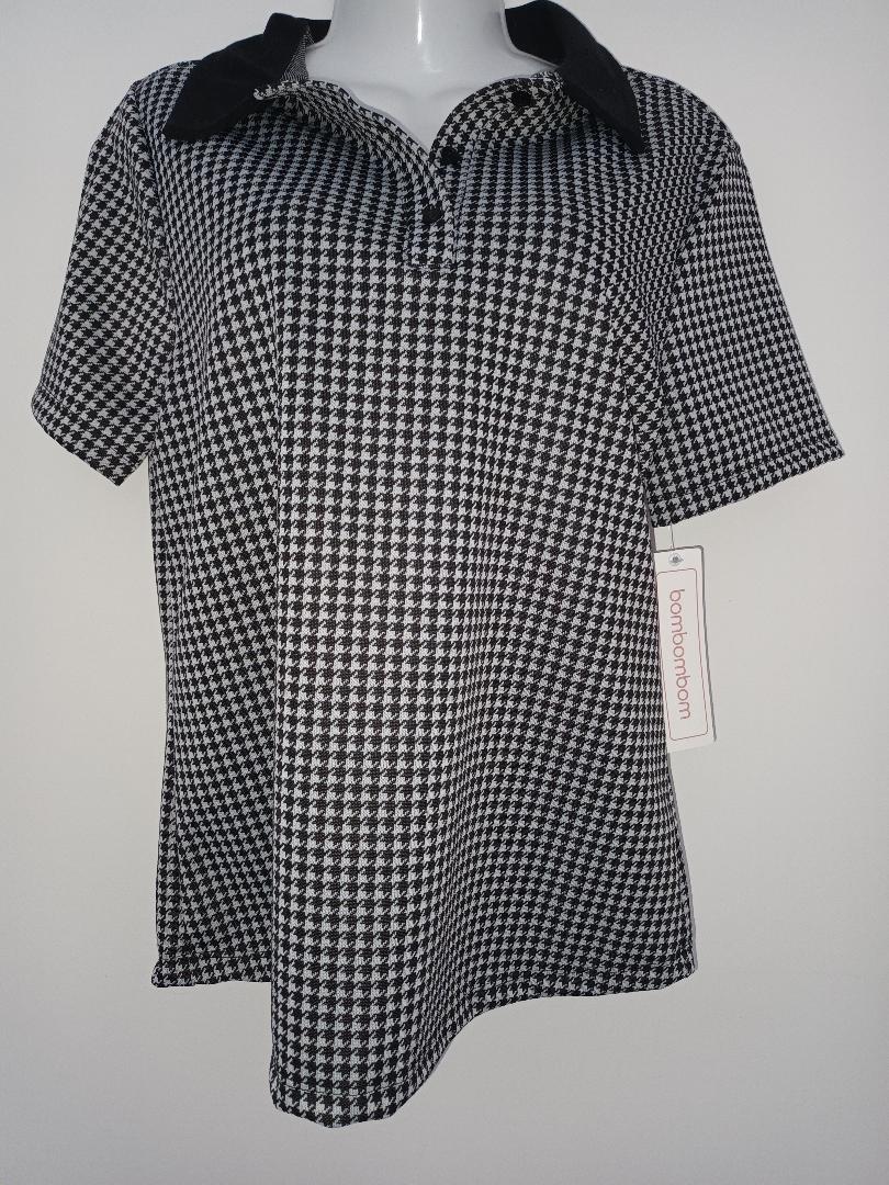 Blusa polo manga corta