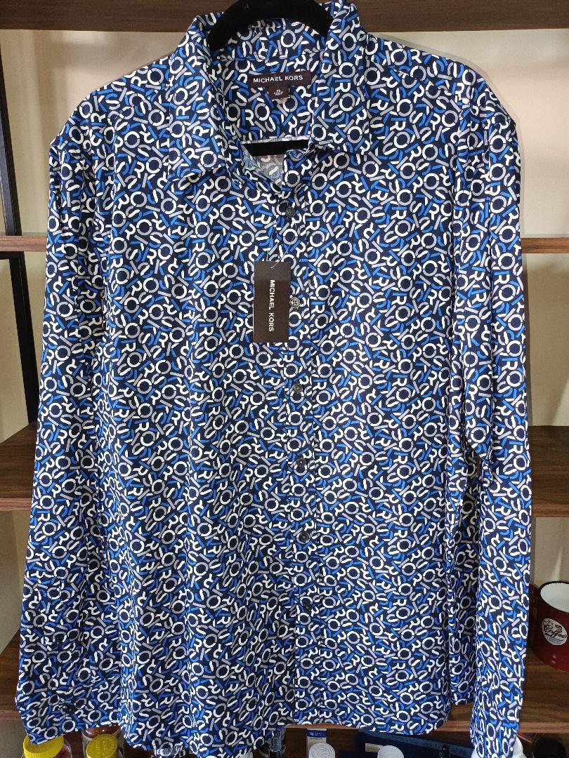 Camisa Michael Kors azul