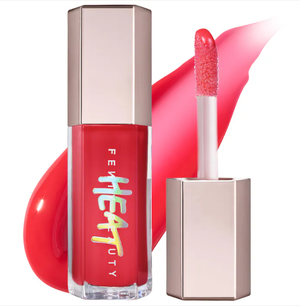 LIp Gloss Bomb Heat Luminizer de Fenty Beauty Tono Hot Cherry 01