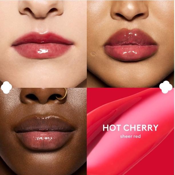 LIp Gloss Bomb Heat Luminizer de Fenty Beauty Tono Hot Cherry 01