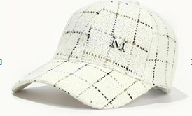 Gorra blanca entretejida