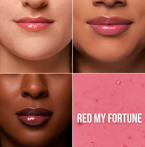 Aceite Labial Tinted Lux de Beauty Creations Tono Red My Fortune