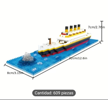 Bloque de construccion titanic (609 pzas)