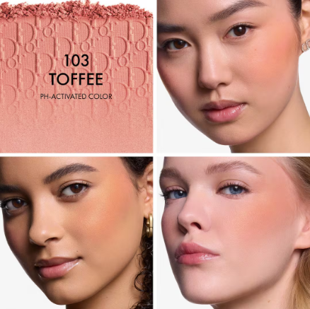 Rubor en polvo Rosy Glow de Dior Tono 103 Toffee