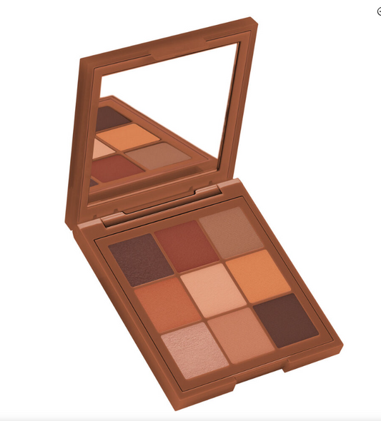 Mini Paleta Warm Matte Obsessions de Hudabeauty