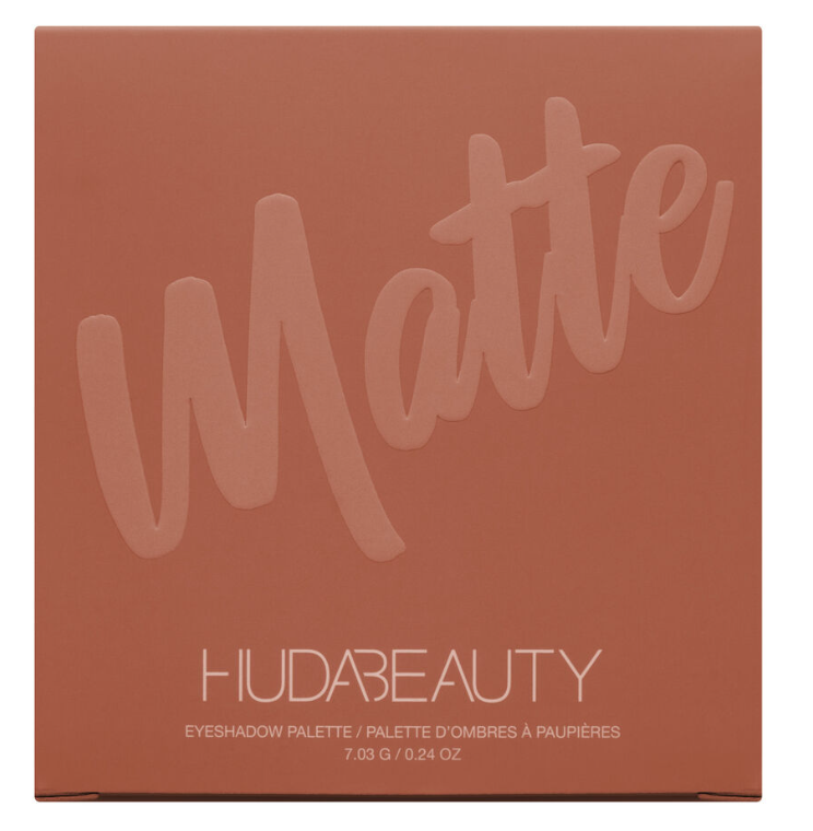 Mini Paleta Warm Matte Obsessions de Hudabeauty