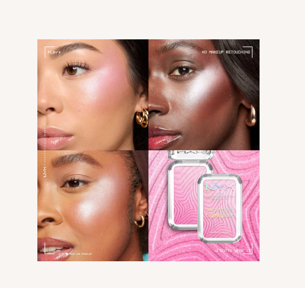 Iluminador Cremoso en Polvo de NYX Tono Butta Werk