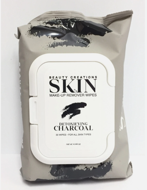 Toallas desinfectantes Detonifying Charcoal Beauty Creations 6 paquetes x 30 wipes